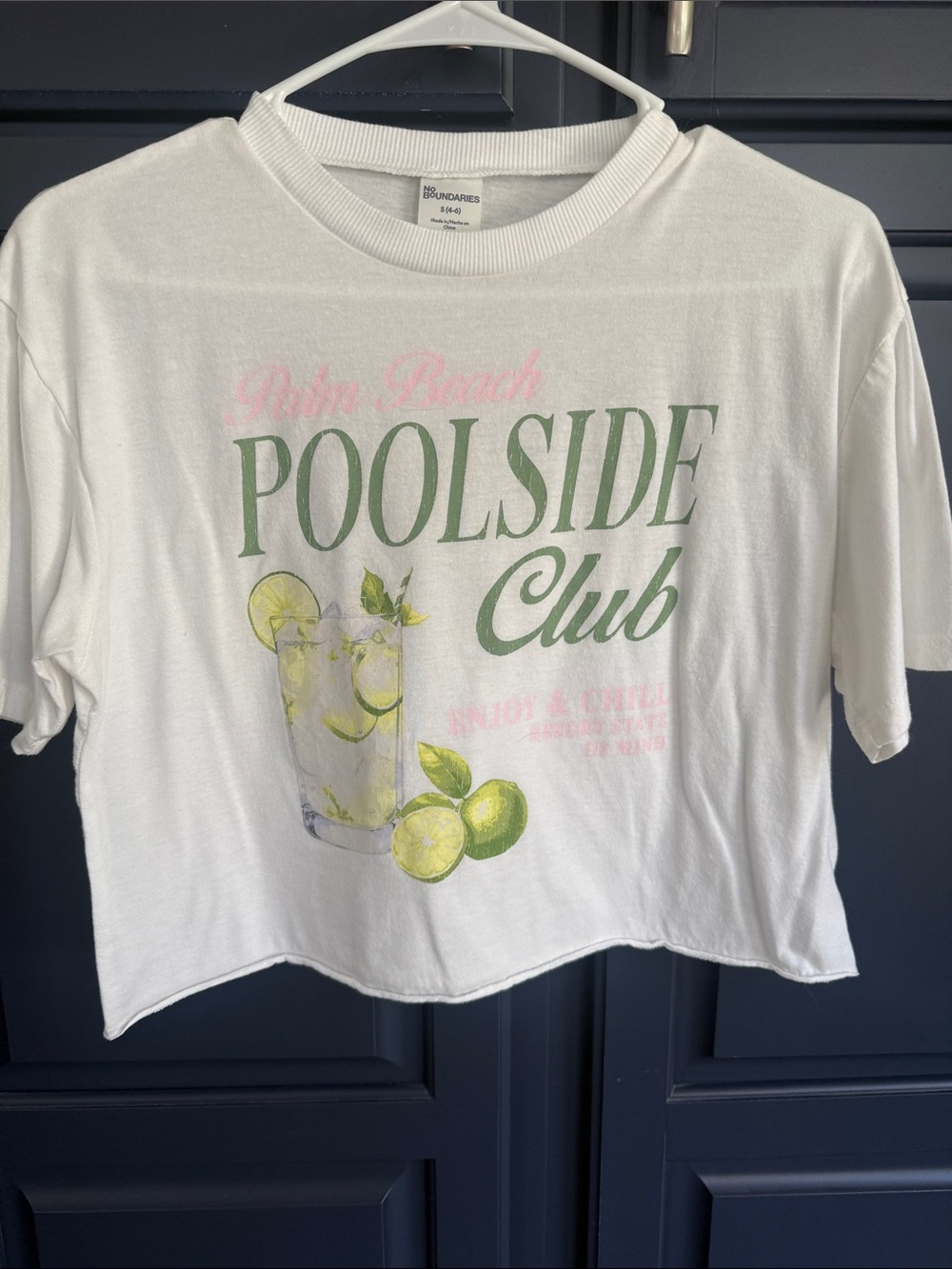 No Boundaries Cropped Tee - Small